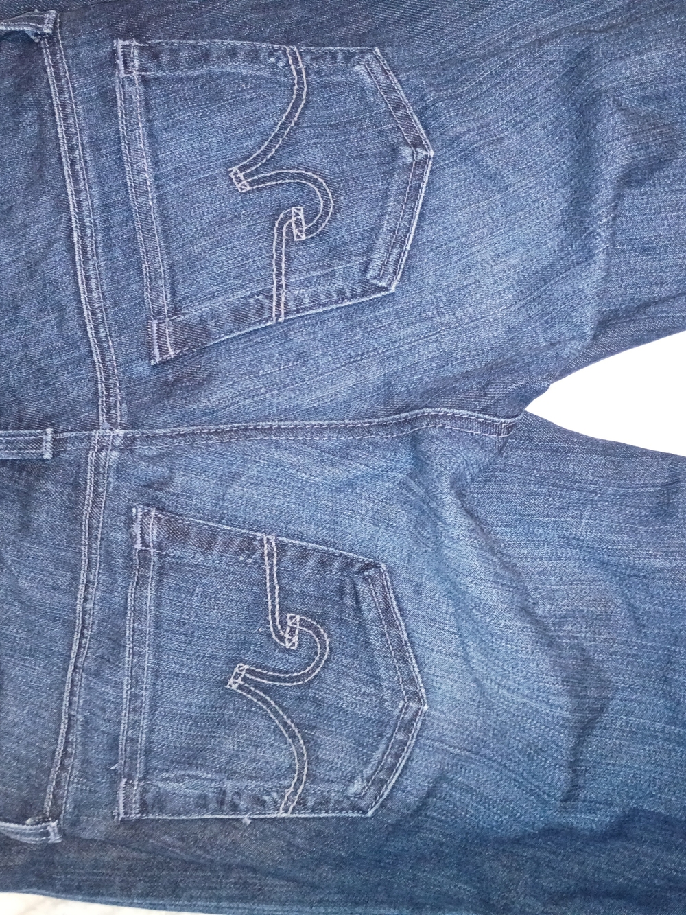 Ag Adriano Goldschmied Medium Blue Straight Leg Jeans